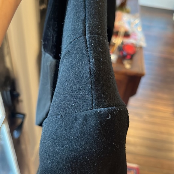 Yves Saint Laurent RARE single breasted max length coat wool w/velvet accents - Picture 10 of 13